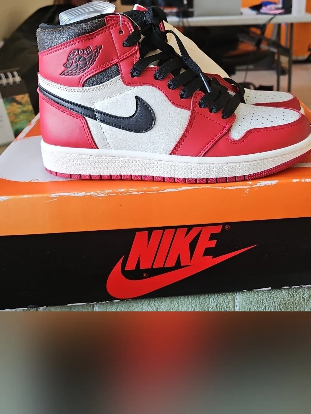 Nike Kids Red/White/Black High-Top Sneakers